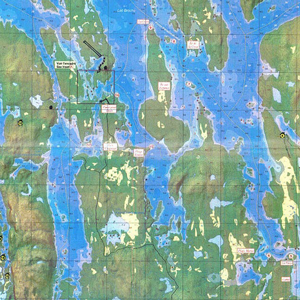 carte de la pourvoirie oasis du gouin